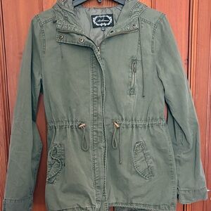 Army Green Hooded Jacket